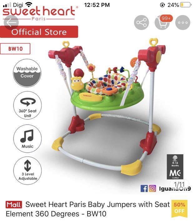 sweet heart paris baby walker