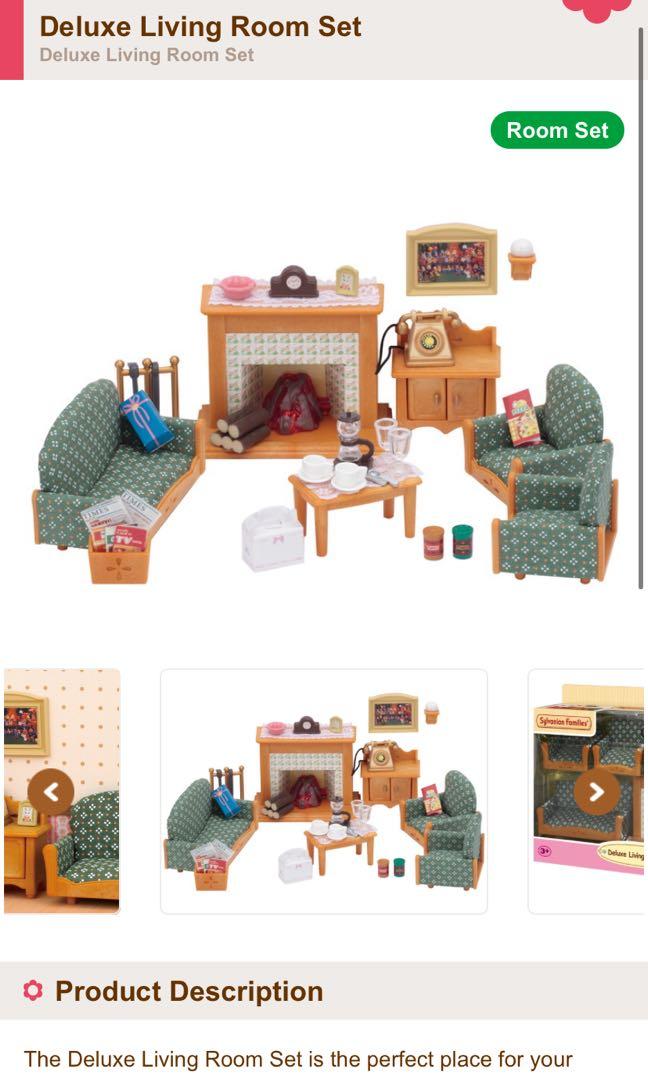 Sylvanian deluxe living room set new arrivals
