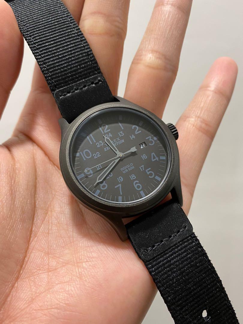 Timex expedition best sale scout black