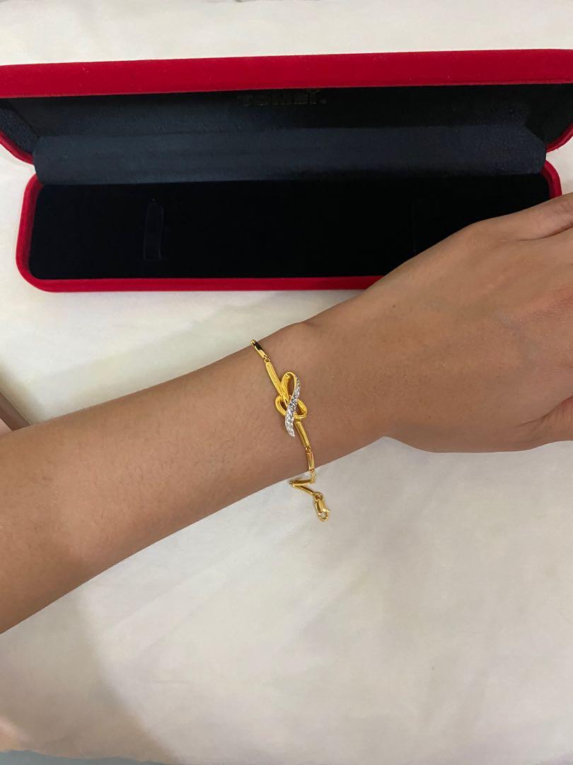 Tomei gold bracelet 916, Women's Fashion, Jewelry & Organisers, Bracelets  on Carousell