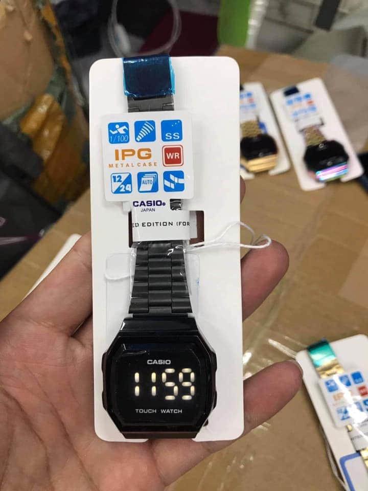 how to set time on casio touch screen watch
