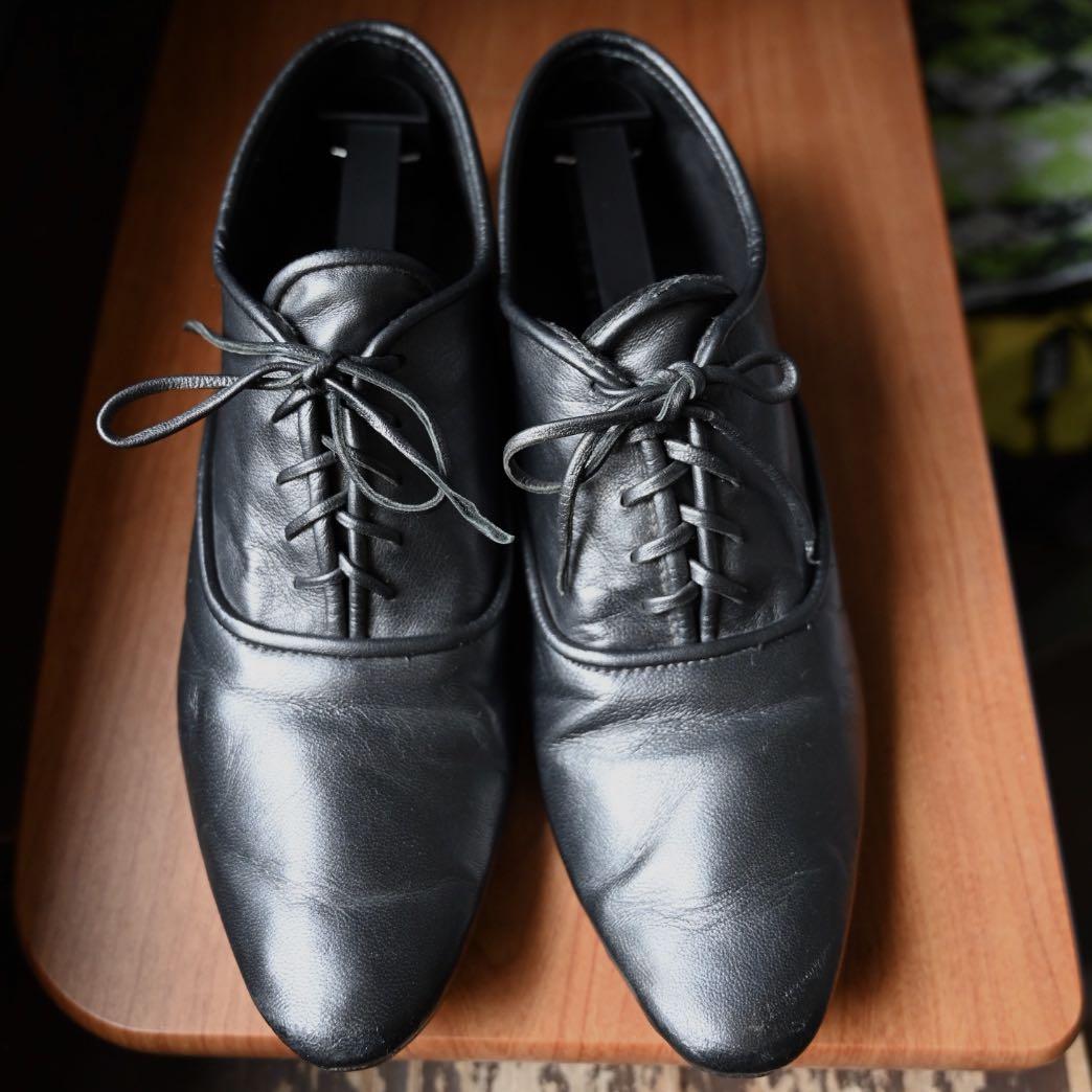 Never Metallic grey formal dress shoes 
