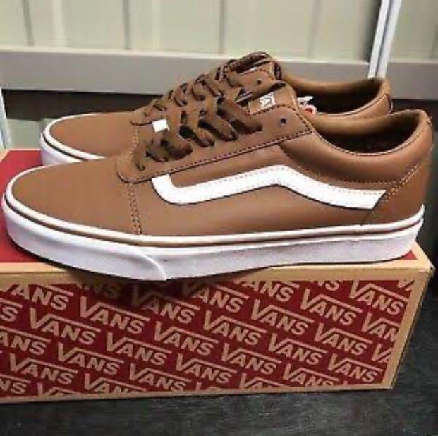 tumbled leather vans