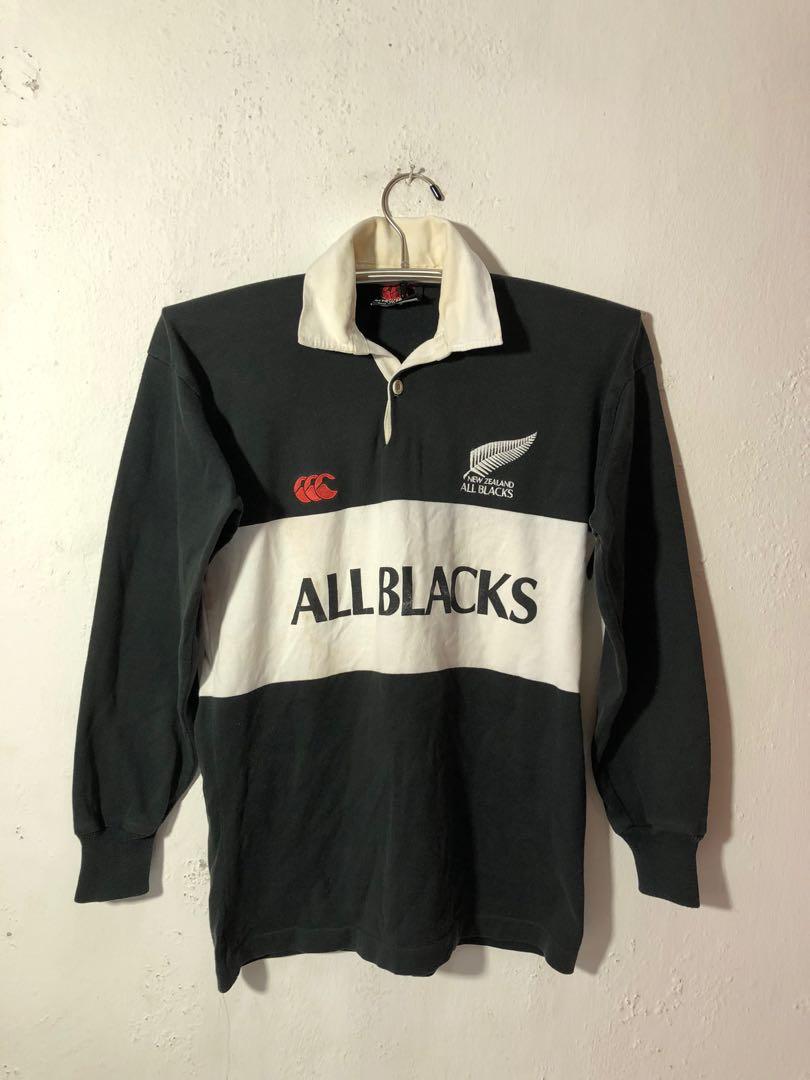 canterbury all black rugby jersey