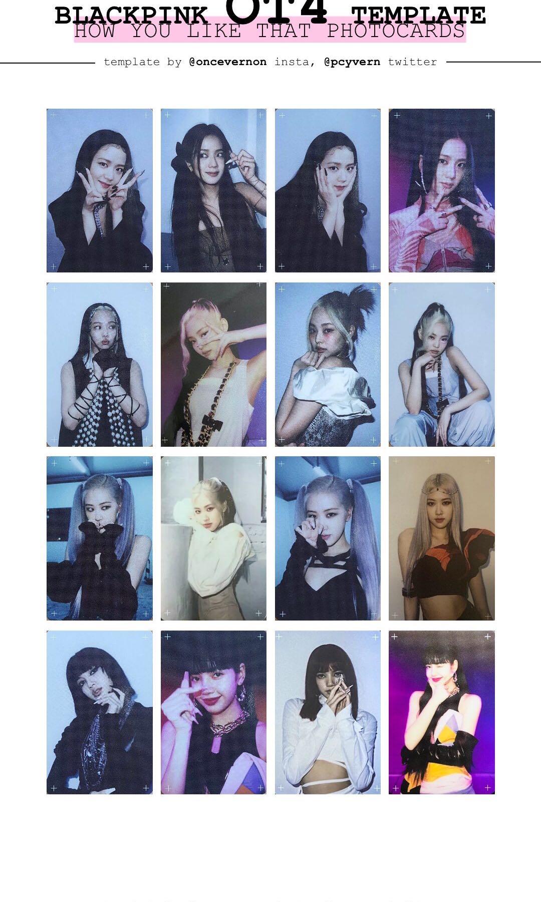 Wts Blackpink How You Like That Rose Photocard Polaroid Entertainment K Wave On Carousell