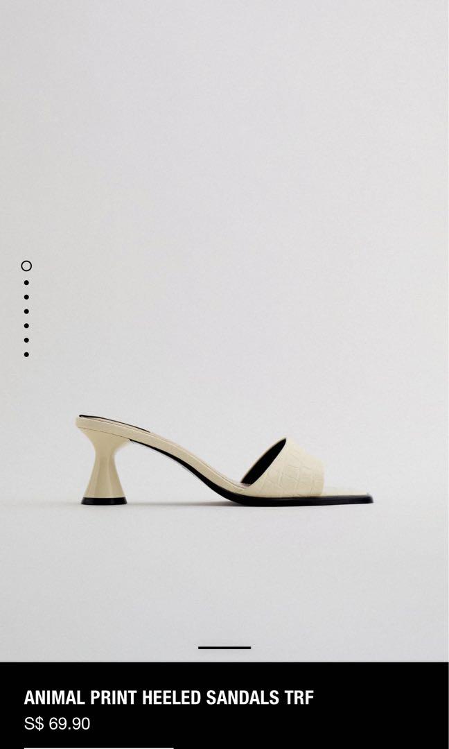 ZARA animal print heels, Women's 