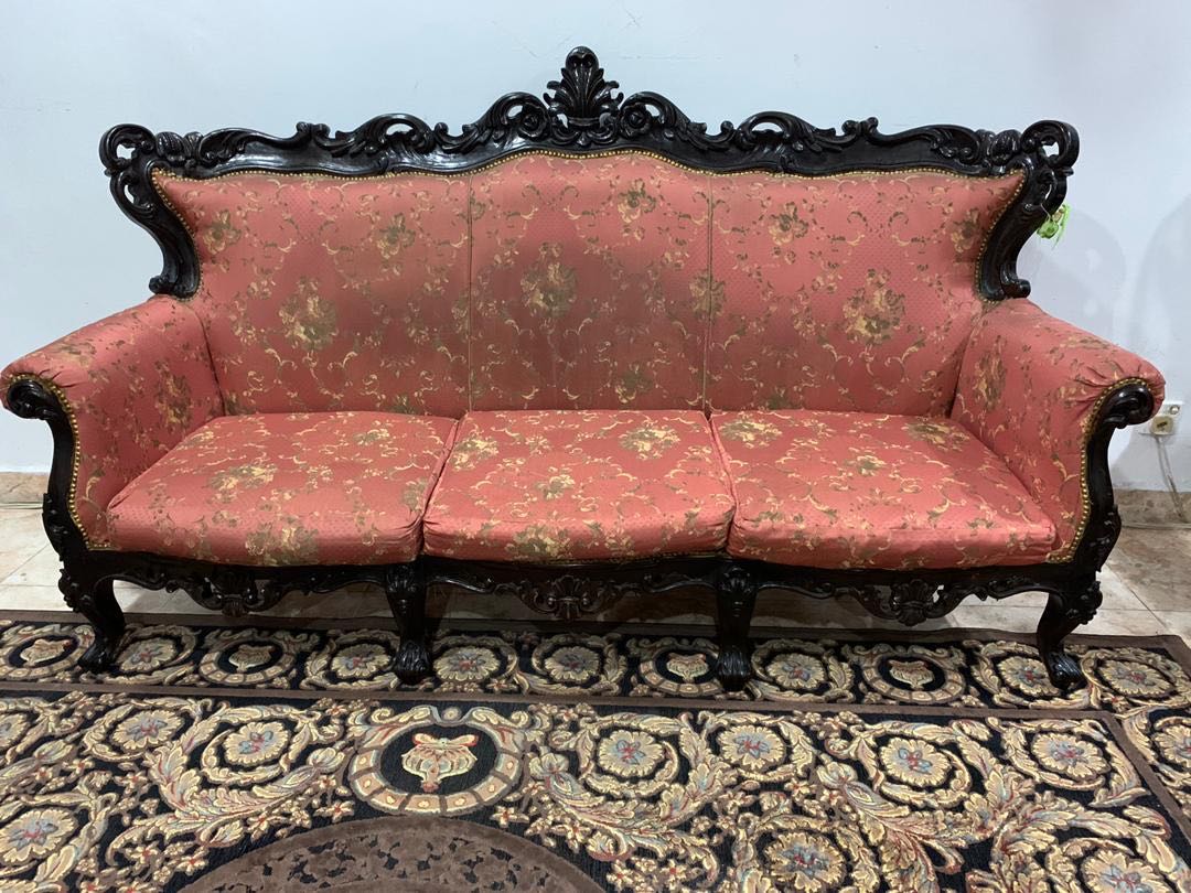 3 Seater Sofa ( malay family), Furniture & Home Living, Furniture