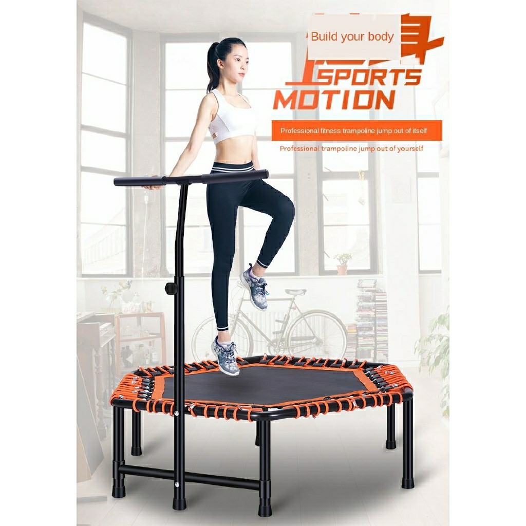 50 Hexagon Bungee Cord Fitness Trampoline with Adjustable