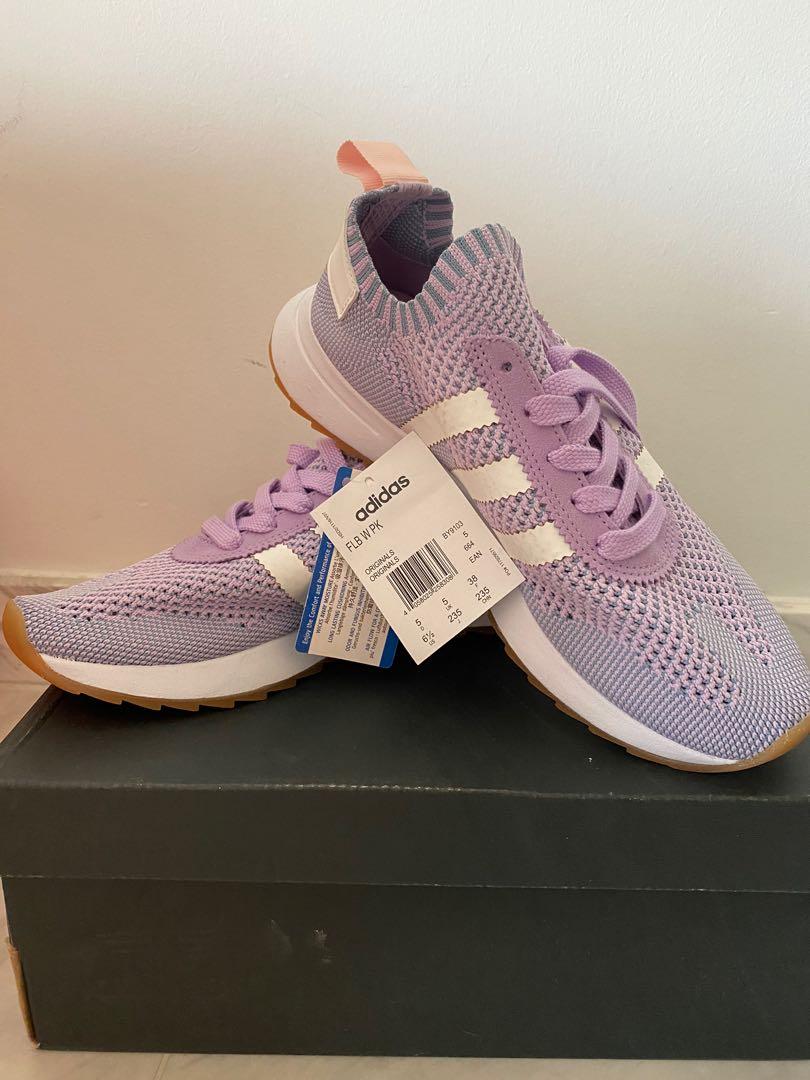adidas white and purple shoes