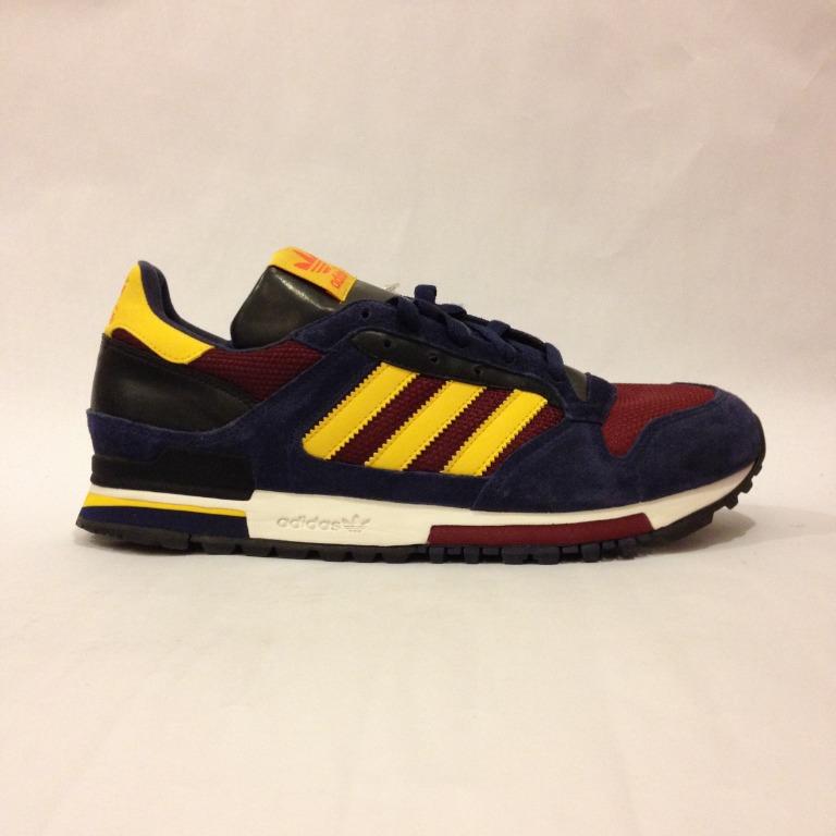 ADIDAS ZX600 Navy Maroon Yellow US10.5