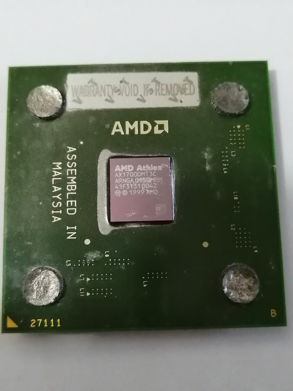 AMD Athlon XP 1700+ 連 散熱片 及 風扇, 電腦＆科技, 手提電腦 - Carousell