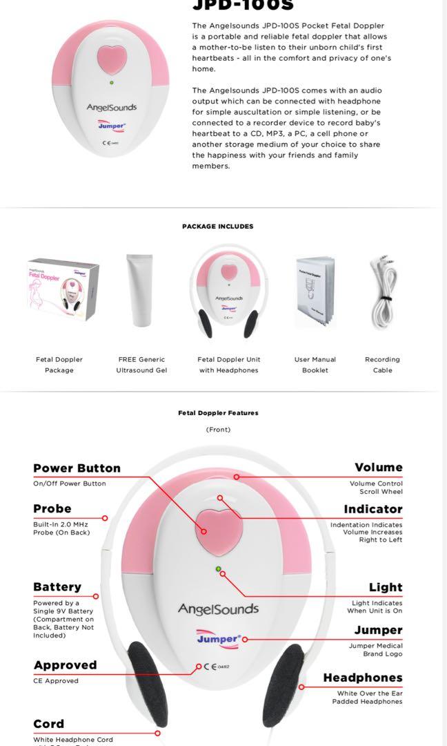 Angelsounds fetal top doppler battery