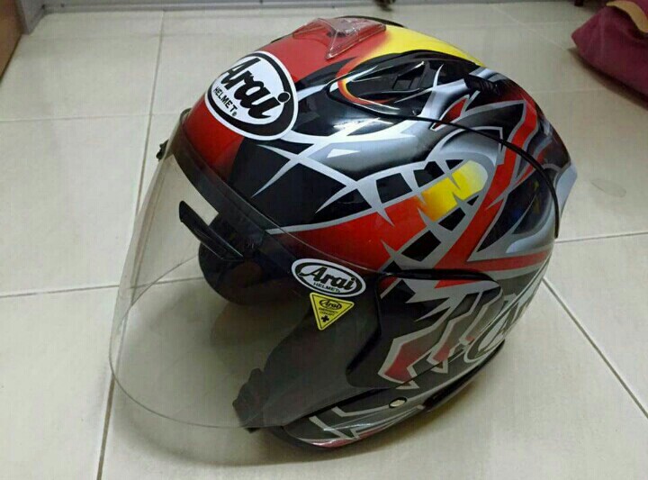 Arai Ram3 Okada Red Auto Accessories on Carousell