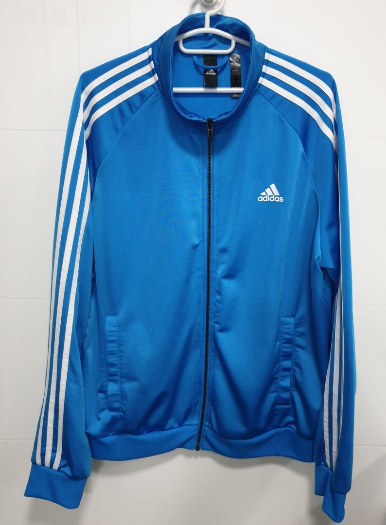 Authentic Adidas Men s Blue Track Jacket L