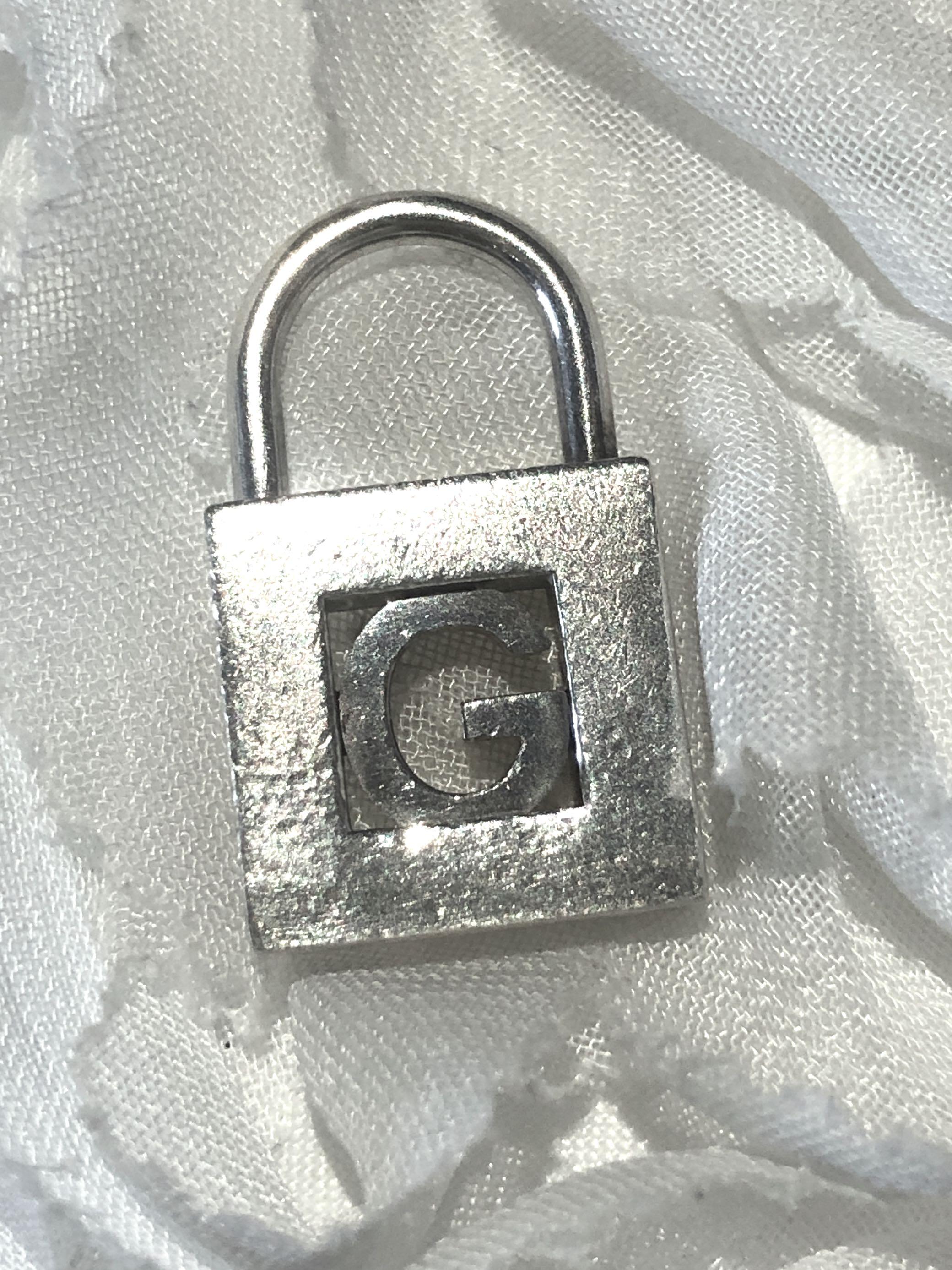 Authentic Tiffany Co Letter G Lock Charm Necklace Luxury