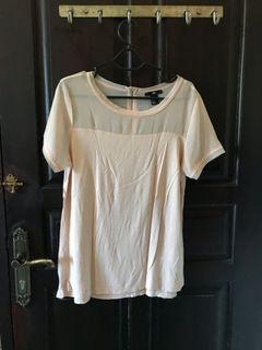 Blouse top H&m nude pastel