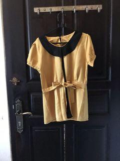 Blouse top yellow kuning