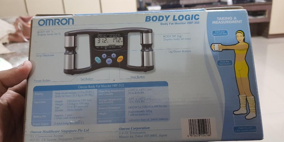 Body Fat Monitor HBF302, Health & Nutrition, Health Monitors