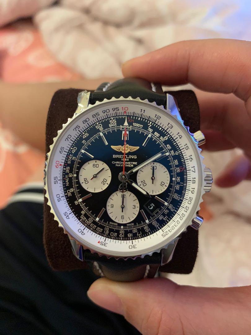 Breitling Navitimer B01 43mm AB0120 2019錶, 名牌, 手錶- Carousell