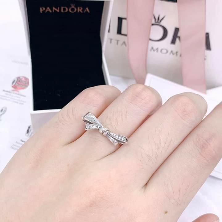Pandora brilliant top bow ring