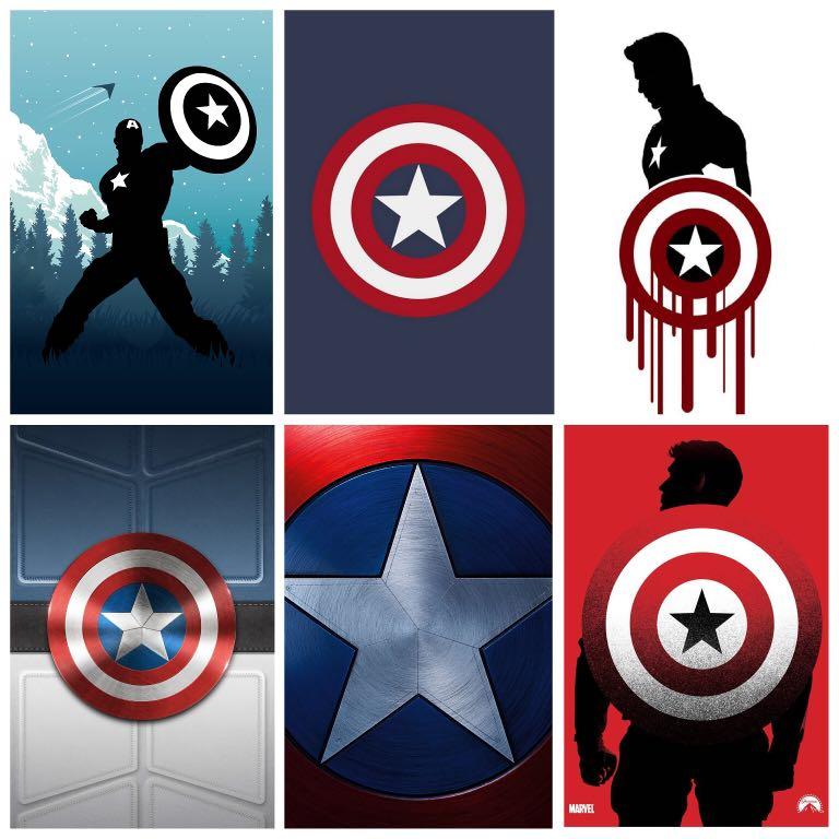 Captain America Ezlink Card Sticker Captain America Sticker Customise With Name Avengers Captain America Sticker Design Craft Art Prints On Carousell