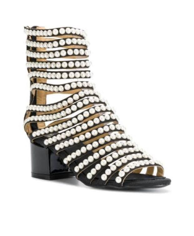 Chanel pearl gladiator sandals, Luxury, Apparel on Carousell