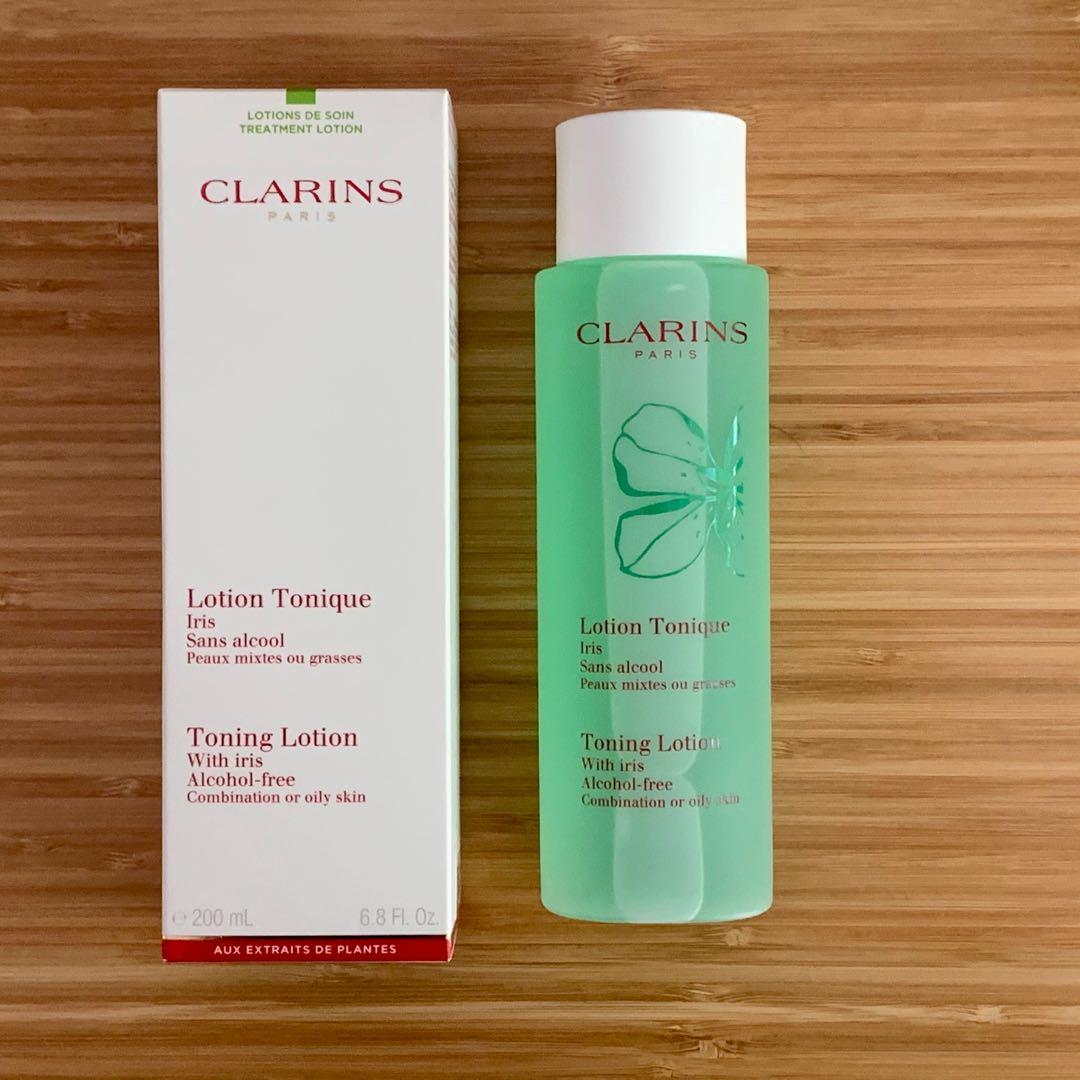 clarins toning lotion with iris