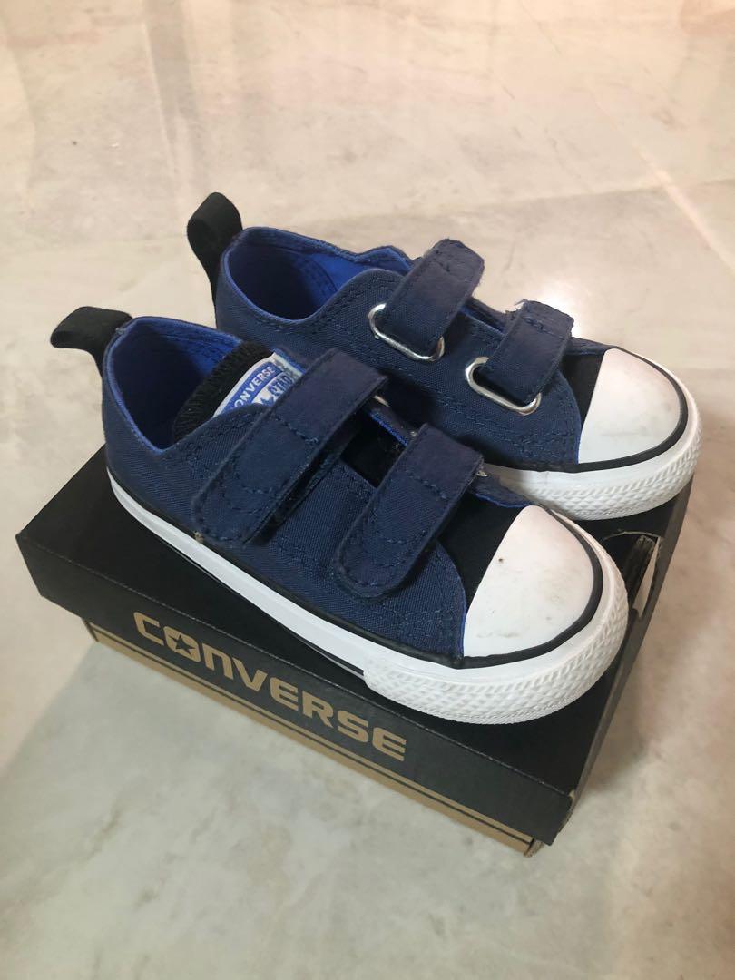 converse kids blue