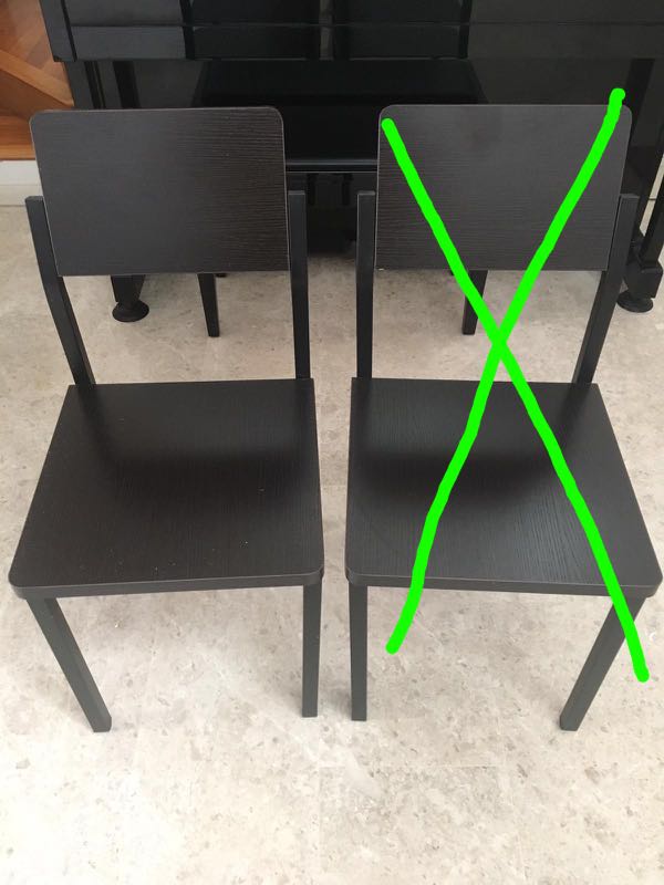 Dining chair 1 pc similar to Ikea, Furniture & Home Living, Furniture