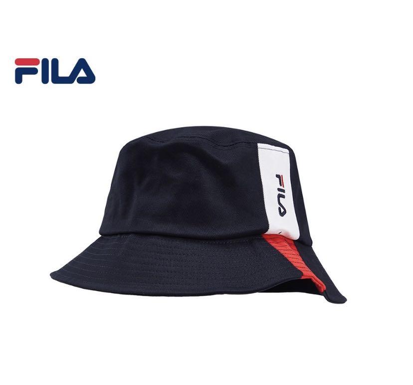 bucket hat fila black