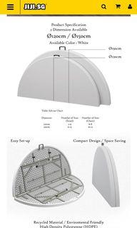 Foldable 1.5m table