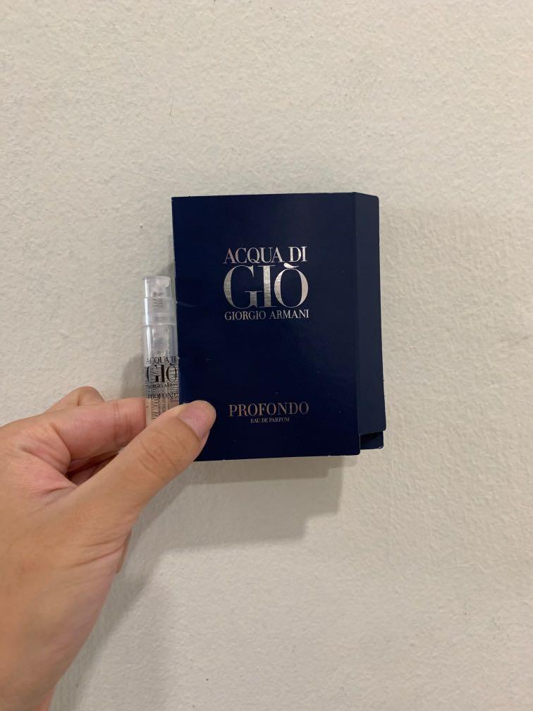 armani profondo sample