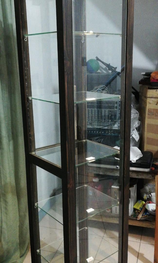 Glass Display Dark Brown Made to order , Furniture & Home