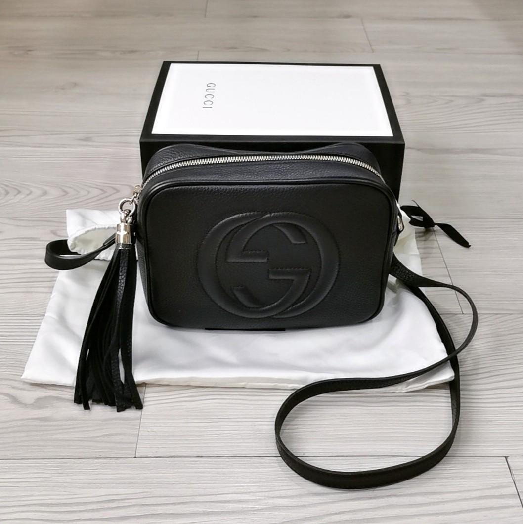 gucci soho disco bag grey