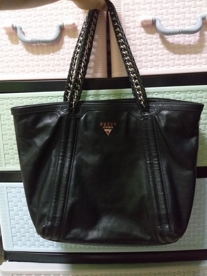 guess luxe black bag