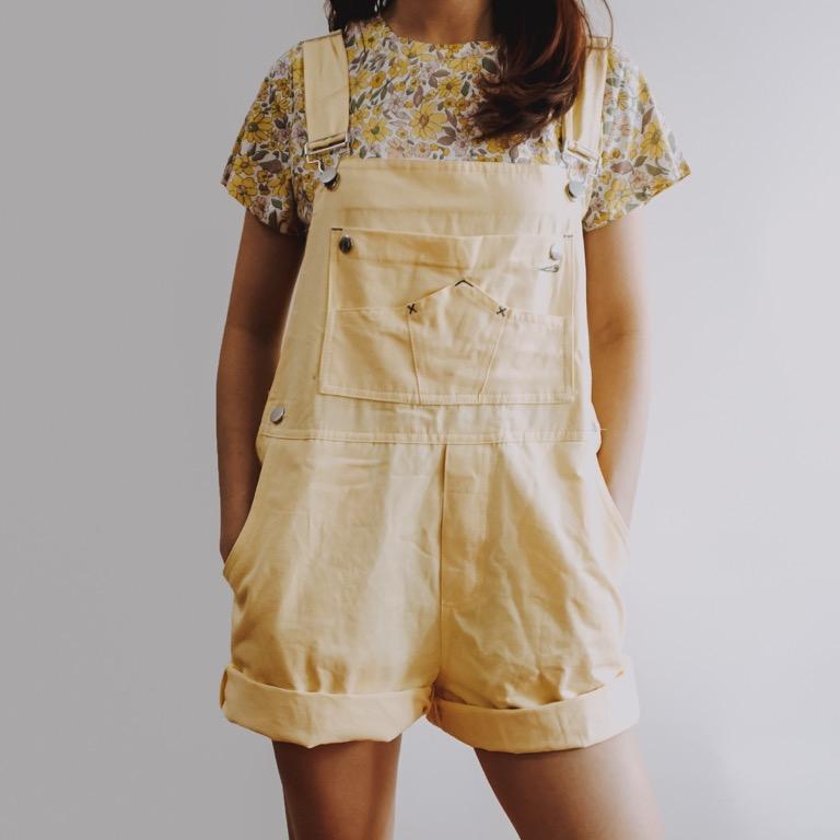 Pastel yellow clearance overalls