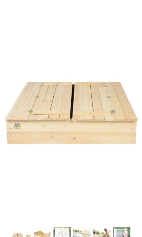 Hot Outward Play Strongbox Covered Convertible Patio Garden Balcony Garden Indoor Outdoor Sandbox Sand Box With Two Bench Se Toys Games Others On Carousell