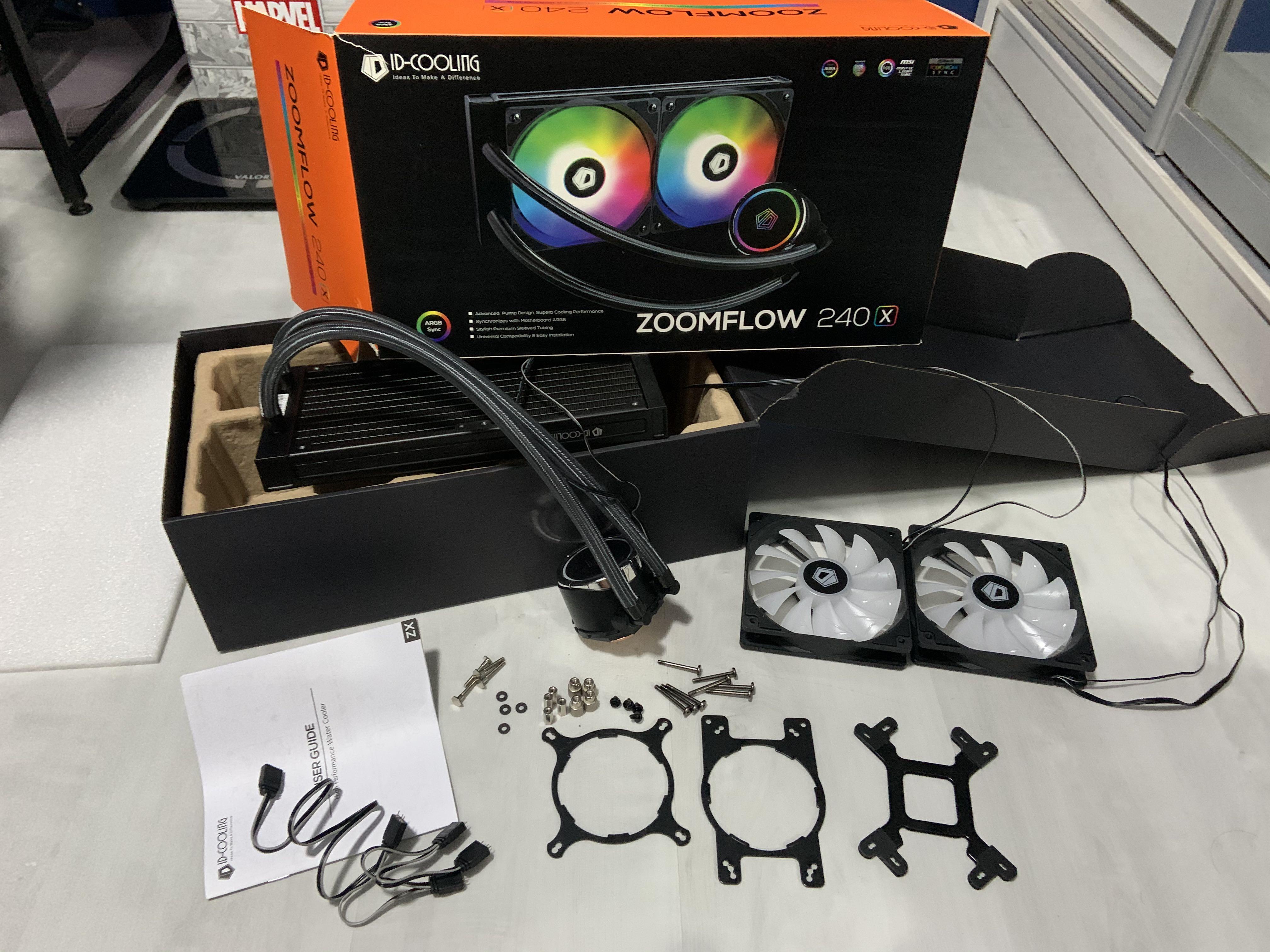 ID-Cooling Zoomflow 240X ARGB, Computers & Tech, Parts & Accessories ...
