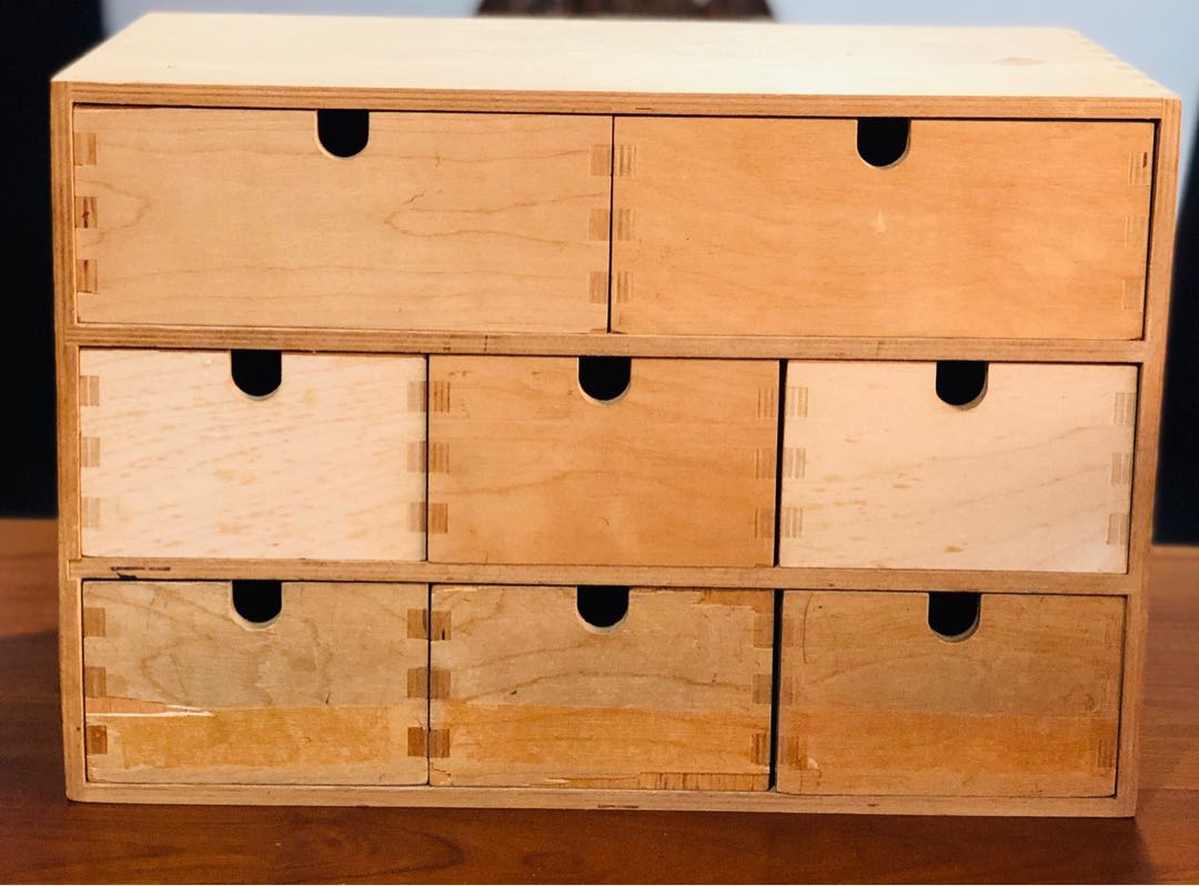 Ikea Solid Wood Desk Drawers, Furniture & Home Living, Furniture