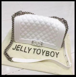 Jelly Toyboy Boy Chanel Style Bag, 名牌, 手袋及銀包- Carousell