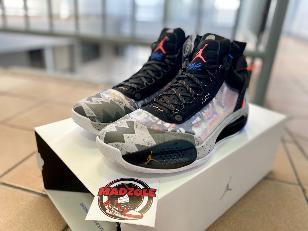JORDAN 34 LOW PRINT Men s Fashion Footwear Sneakers on Carousell