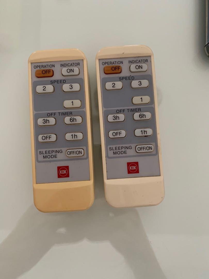 KDK A11YS remote control, Furniture & Home Living, Lighting & Fans
