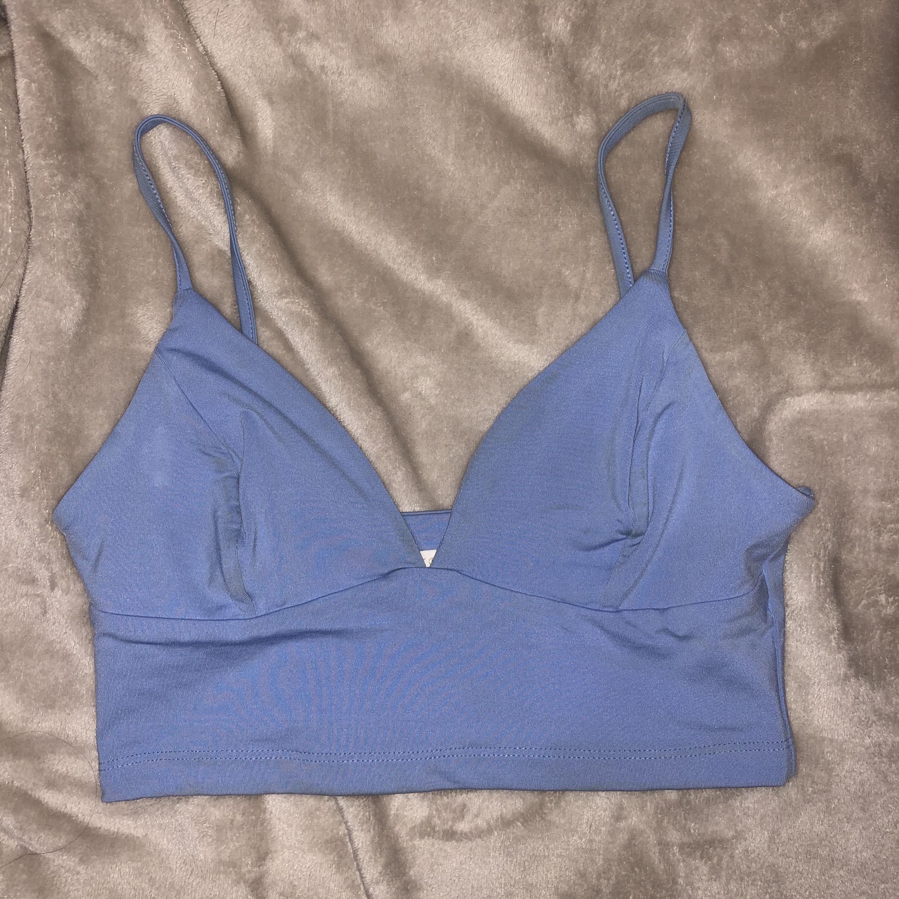 light blue bralette