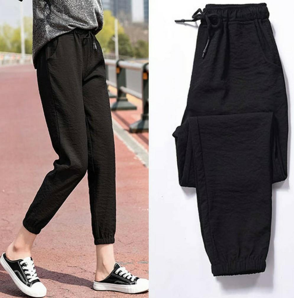 Korean Women Sports Jogger Pants- Small cutting, Women's Fashion, Bottoms,  Jeans & Leggings on Carousell