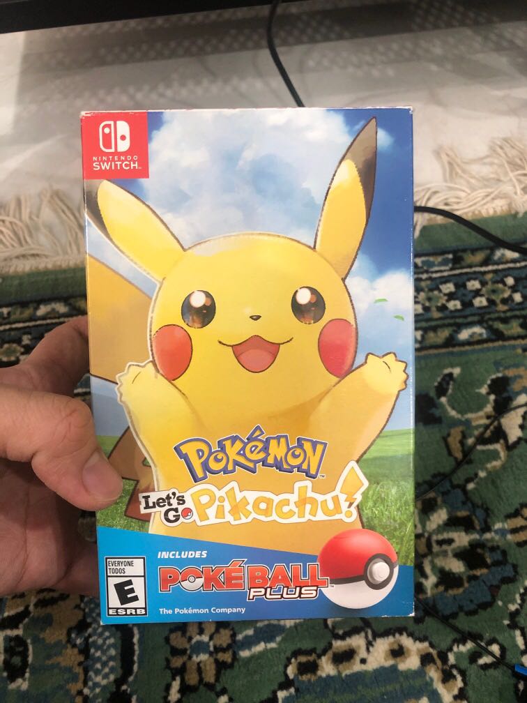 Let’s Go Pikachu with Pokeball Plus, Video Gaming, Video Games