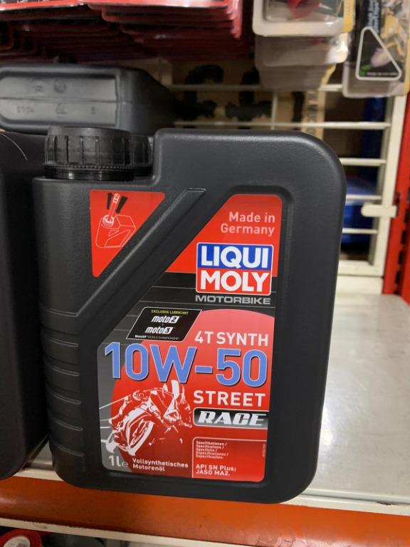 Liqui Moly 10w 40 10w 50 Fully Synthetic Motor Oil 1l Motorcycles Motorcycle Accessories On Carousell