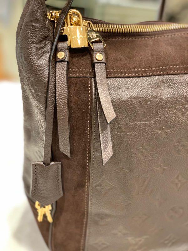 LOUIS VUITTON Audacieuse PM Terre Empreinte Leather Shoulder Bag-US