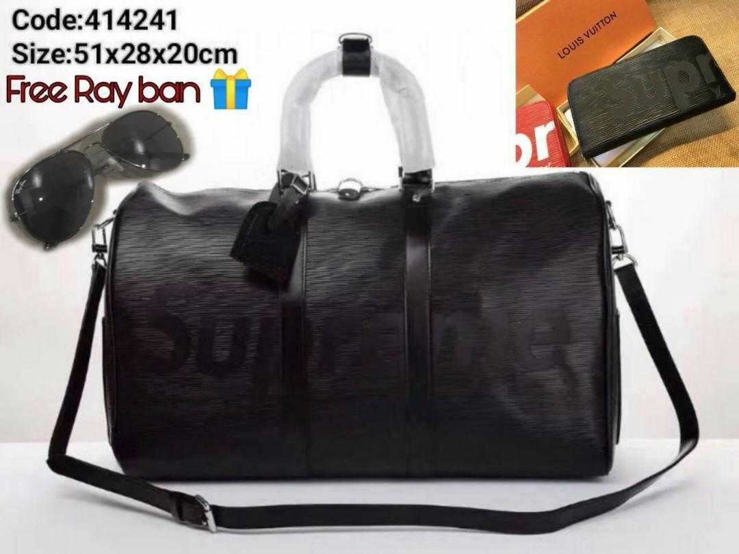 LV Supreme Large Travel Bag Purse