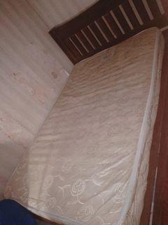 Mahogany wood bed including the queensize uratex foam