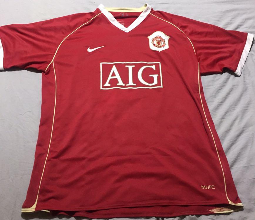 Manchester United 2006 2007 Home Ryan Giggs Nike Kit Jersey Large Sports Athletic Sports Clothing On Carousell
